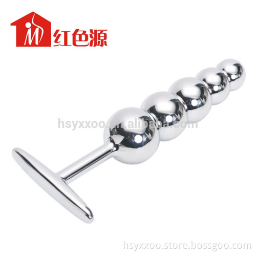 High quality Steel 5-Balls metal Anal Butt Plug sex toys for adult